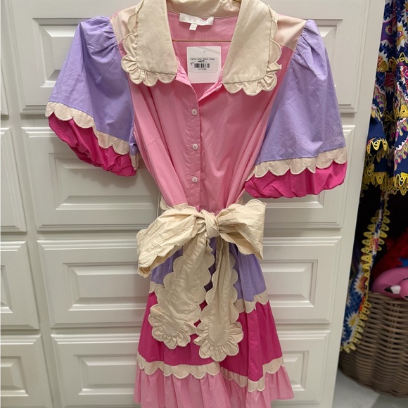 Colorful Patchwork Mini Dress - Picture 1 of 2